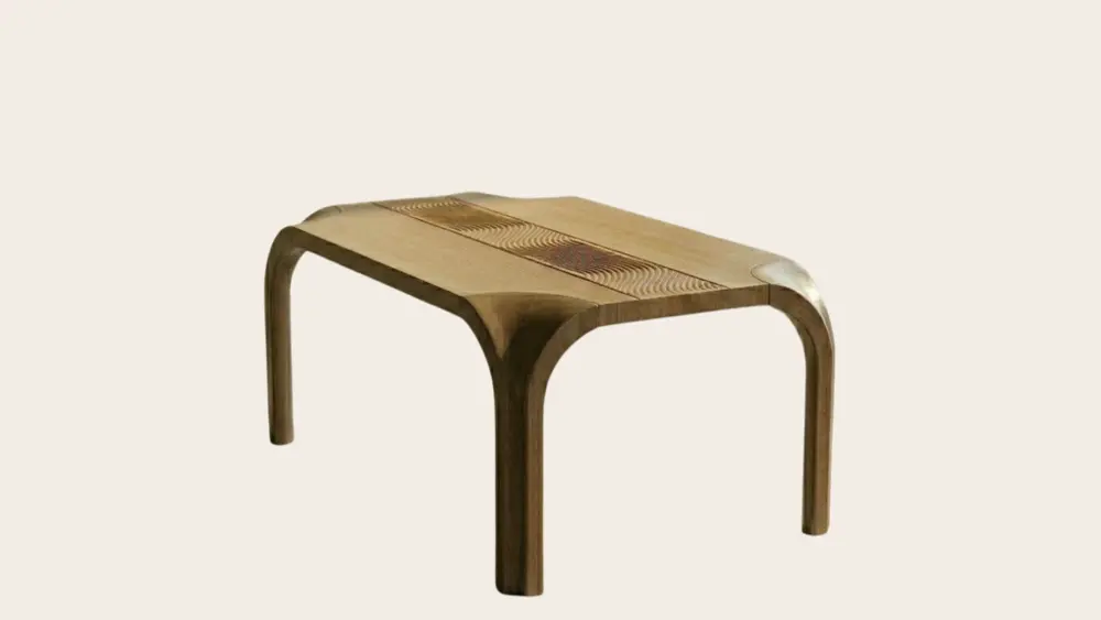 Mesa rectangular grande de Demader